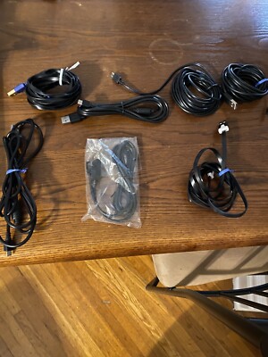 electronics video games, controller charging cables, multi colored