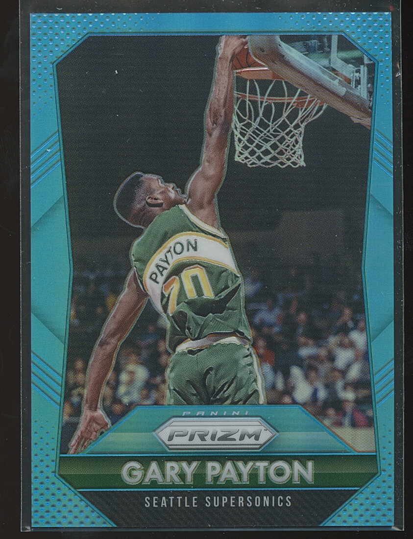 Gary Payton 2015-16 Panini Prizm Light Blue 196/199