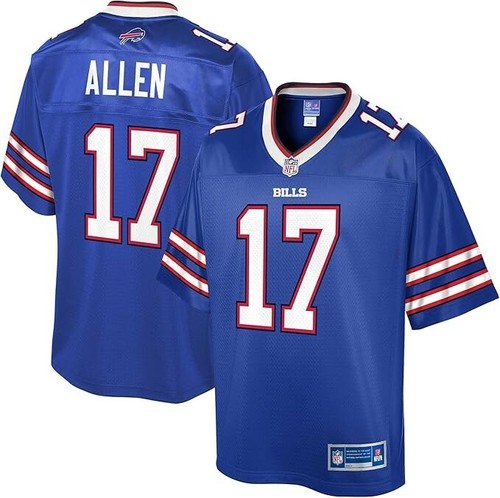 Maglia Uomo NFL Team Apparel Buffalo Bills Josh Allen #17 Calcio Blu NFLPA XL - Foto 3 di 3