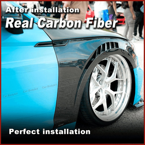 Carbon Seitenwand Side Blades Spoiler Seitenteile für Audi A5 B9 S5 RS5 2017-20 - Picture 4 of 12