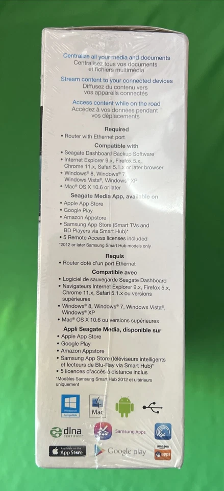 Seagate Central Shared Storage 3TB SRN01C Brand NEW FACTORY SEALED - Image 3 of 4