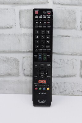 GENUINE SHARP GB004WJSA AQUOS LCD TV REMOTE - LC-52C6400U LC-60C6500U