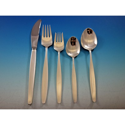 Cypress by Georg Jensen Sterling Silver Flatware Set Service 40 pieces Dinner
