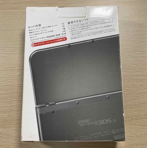 NEW Nintendo 3DS LL XL Console System Japan Ver. Metallic BLACK NEW - Picture 2 of 2