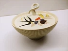 Red Wing Pottery Capistrano Swallow Bird Covered Bowl Casserole Dish 9" Diam