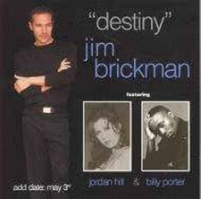 Jim Brickman: Destiny PROMO w/ Artwork MUSIC AUDIO CD Jordan Hill Billy Porter 