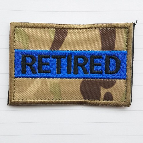 AUSVERKAUFT DIE BLAUE LINIE TAKTISCHES MILITARIA-ABZEICHEN BESTICKTES HAKENSCHLEIFE AUFNÄHERABZEICHEN - Bild 4 von 5