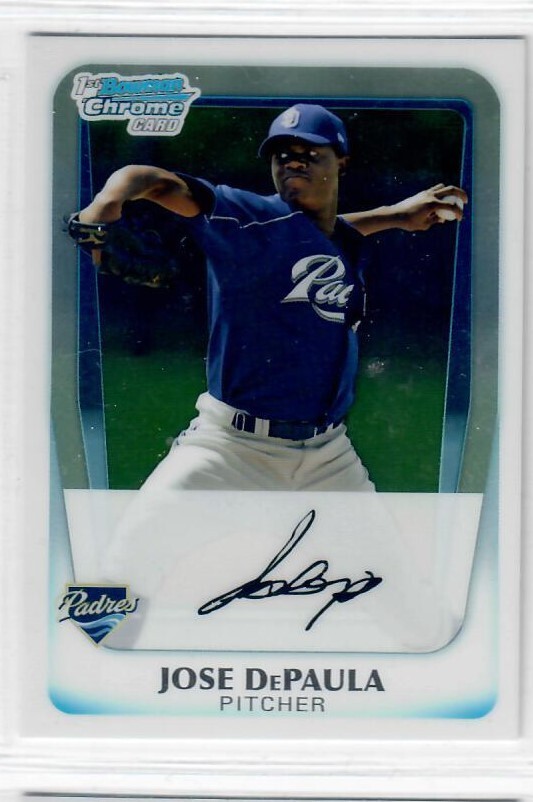 2011 1st Bowman Chrome Card. Jose DePAULA #BCP119 Baseball Card | eBay