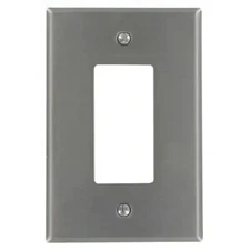 1-Gang Steel Decora/GFCI Device Decora Wallplate  Device Mount