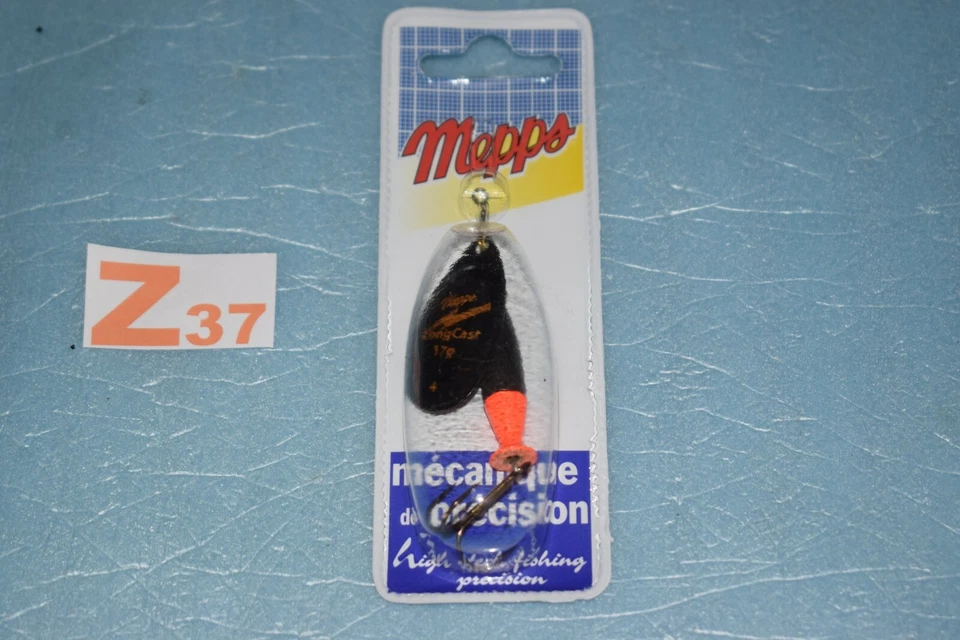 Cuiller tournante MEPPS AGLIA LONGCAST Noir taille au choix (de N°2 à N°5)