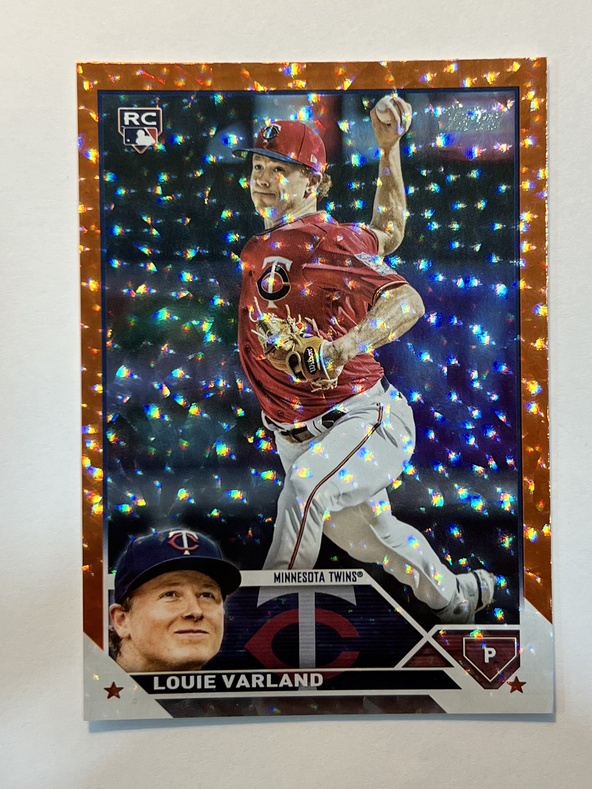 2023 Topps Series 2 #441 Louie Varland Orange Foilboard /299 RC