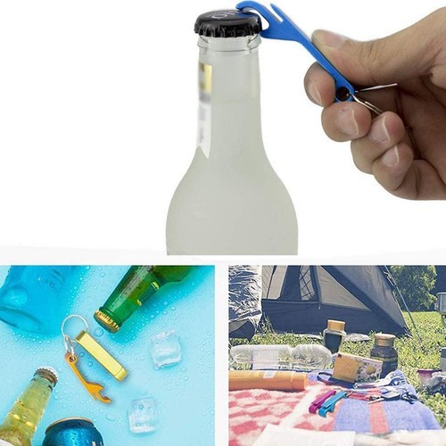 4 in 1 Bottle Opener Chain Keyring Keychain Metal Bar Portable Beer N Prof B1J9 - Picture 6 of 13