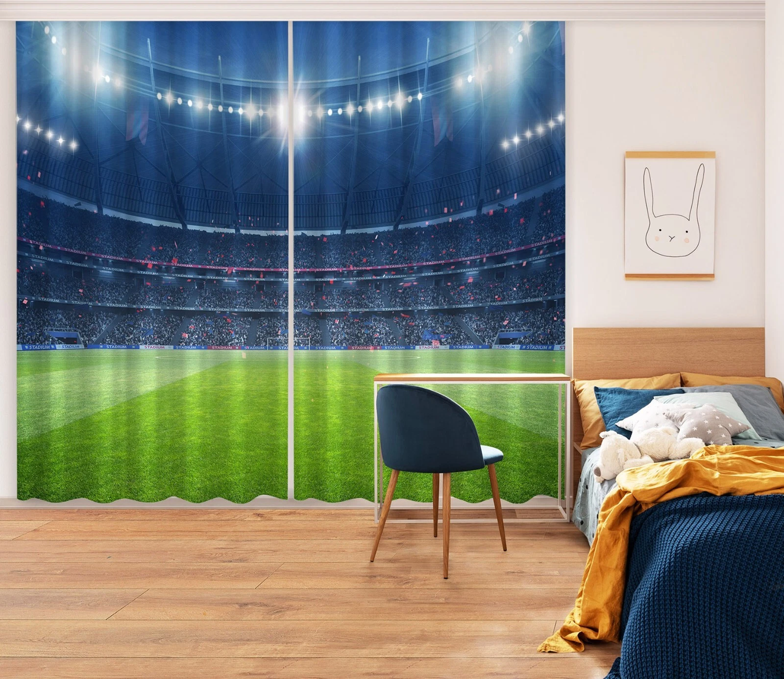 3D Exciting Stadium I7517 Photo Blockout Curtain Fabric Window Erin 2023