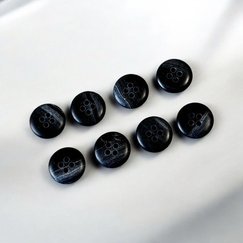 BURBERRY'S Vintage Button for Jacket set of 10 Tag Navy 19mm 14mm Repair Sewing - Picture 6 of 7