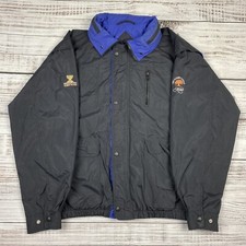 Izod Club Jacket Men s L Blue Black Windbreak...