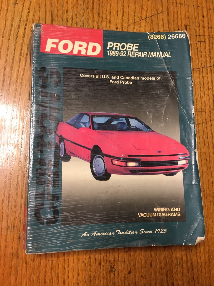 Ford Probe 1988 ショップマニュアル　整備書 Ford Probe 1988 ショップマニュアル 整備書 Ford Probe 1989
