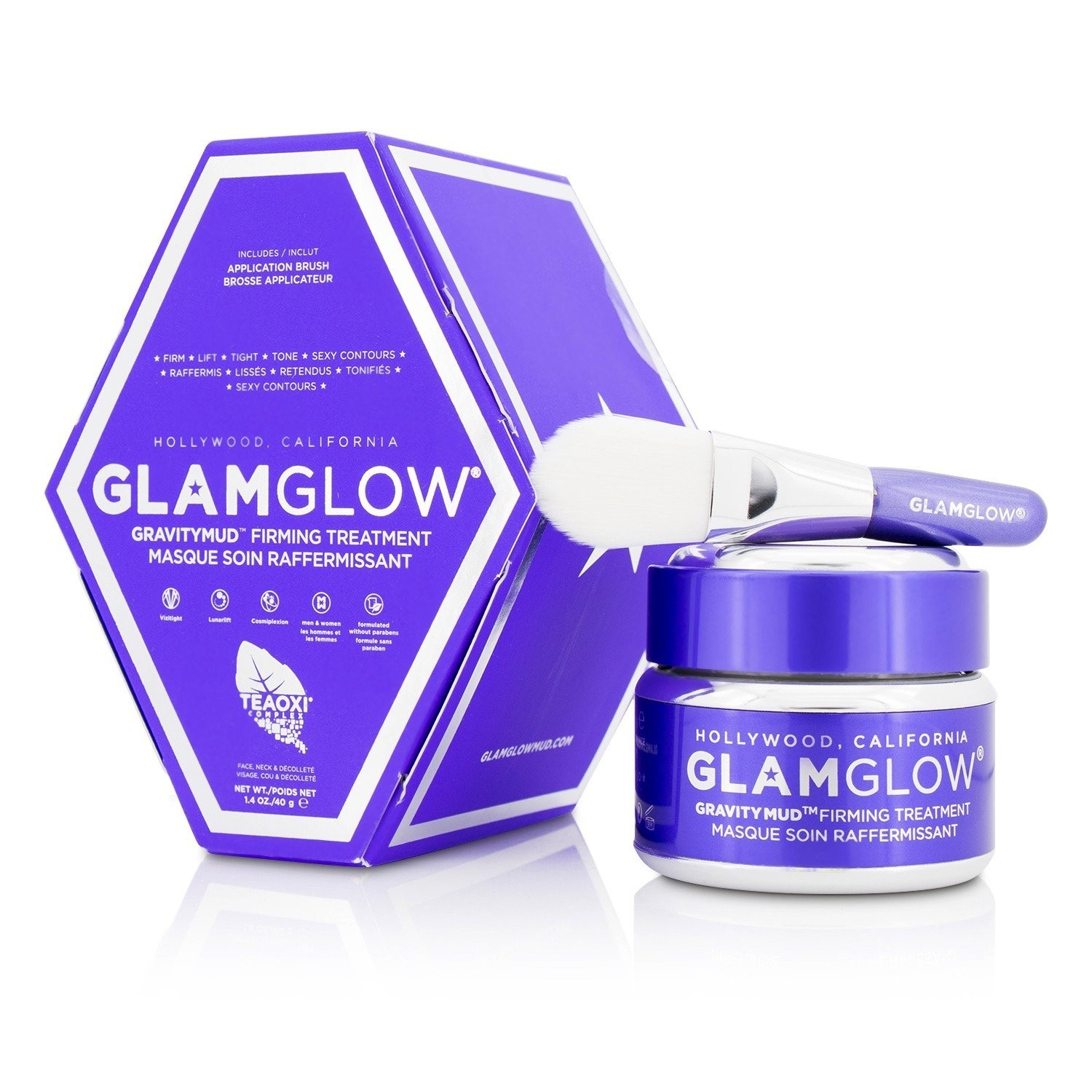 GLAMGLOW GravityMud Firming Treatment – Peel-Off Chrome Mask 1.7 oz SEALED