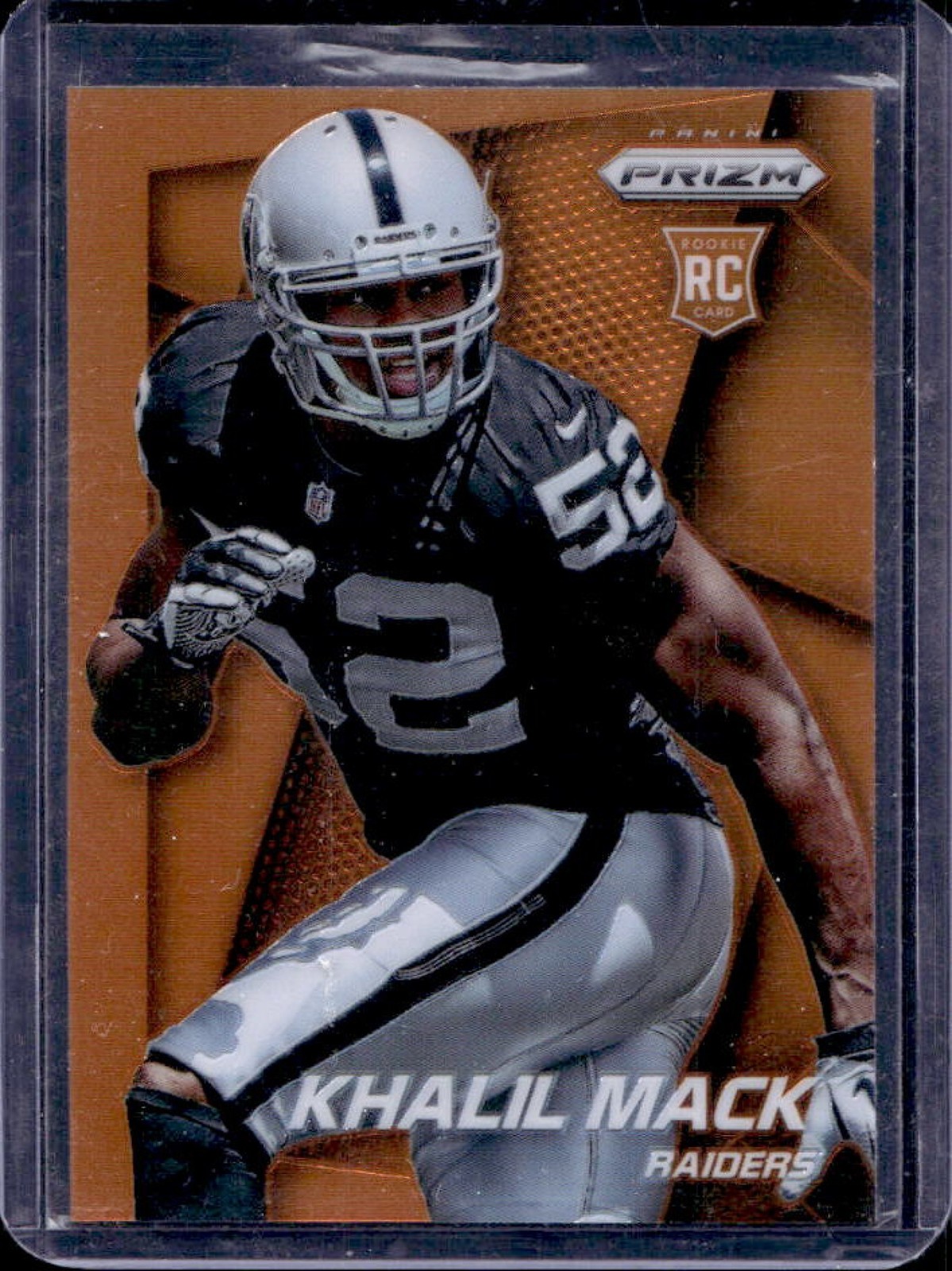 2014 Prizm Khalil Mack RC Orange Rookie #218 Raiders