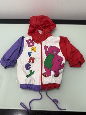 Vintage 1993 Barney the Dinosaur Track Suit Windbreaker Jacket