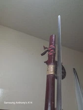 Stright Katana 440 Steel (Sharp)  4" 7'