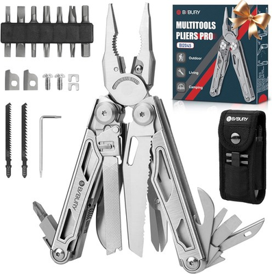 #ad BIBURY Multitool Pliers Pro BI2045 Multitools with Replaceable Wire Cutters Saw $29.99