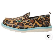 Ariat Toddler Girl's Natalie Leopard Print Cruiser Shoe. Size 6 Or 7 A443001302