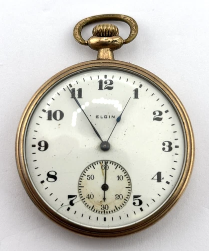 Elgin Antique Mechanical Pocket Watch  7J  12s  Gr.303  23345793 DOESN'T WORK
