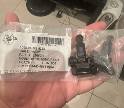 Knights KAC Rear Micro 200-600m USMC Marked Rear Iron New In