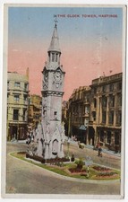 Hastings Albert Memorial Clock Tower VE Day Victory Postal Slogan 1945