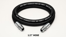 1/2" 1 Wire 100R17 Hydraulic Hose Assembly with 1/2" NPT male Fittings 3045 PSI