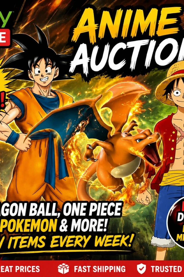 100 ONE PIECE , DRAGON BALL , POKEMON CGC SLAB EXTRAVAGANZA