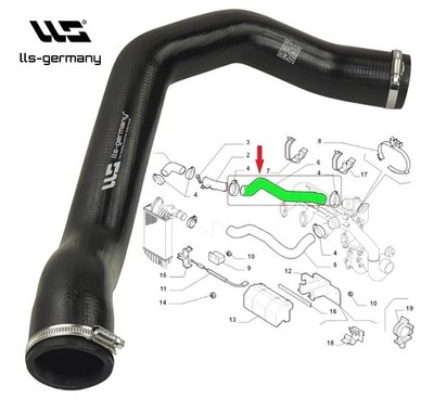 Turboschlauch Ladeluftschlauch für FIAT DUCATO 2.8 JTD 1337345080