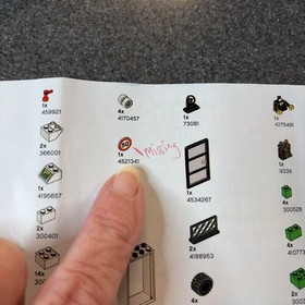 LEGO Juniors Red Vehicle Set 10659 Gas Station  No Box W/Manual Missing 3 Pieces