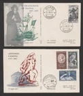 Italy 1957 lot of 3 FDC - Club ALA cachets