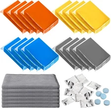 32 Pcs Car Clay Bars Auto Detailing and Luber Blue,Orange,Grey,Yellow 