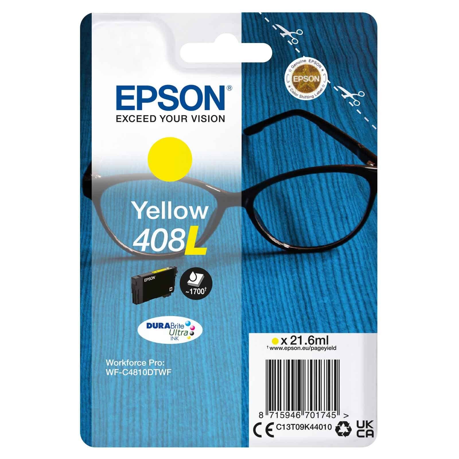 Epson 408L Ink Cartridge DURABrite Ultra Glasses Yellow - Image 3