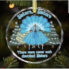GOSSBY Sister Ornament for Sister, Women Best Friend-  Christmas Ornament 2025 