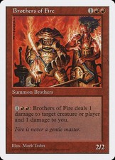 [MTG] Brothers of Fire (214) (5ED) HP-DMG