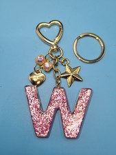 Uxcell Letter Charm for Stanley Tumbler Cup, Bow Heart Initial W Letter Charm Ac