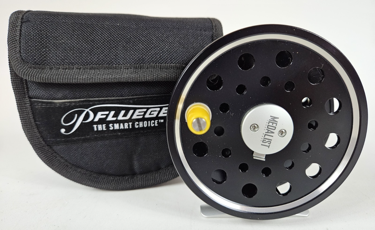 Pflueger Medalist FLY Fishing Reel Size 7/8 wt Left or Right Hand Wind w  Pouch | eBay
