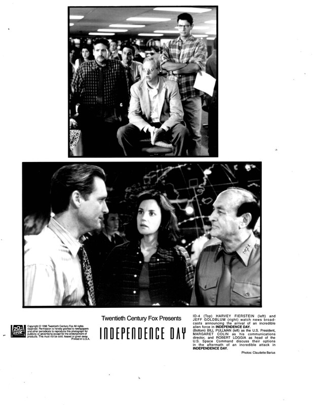 1996 20TH CENTURY FOX -  INDEPENDENCE DAY  - JEFF GOLDBLUM  -  PROMO PHOTO