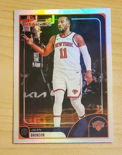 2026 Topps NBA Hoops Jalen Brunson #190 Rainbow Foil New York Knicks