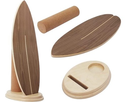 Balance Board Indoor Surfboard Surf Style Home Fitness Exercise BLS-001 Wheel