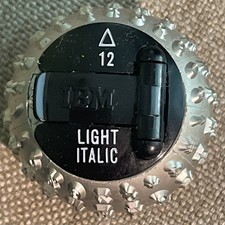 IBM Selectric Typewriter Typeball Light Italic Font 12