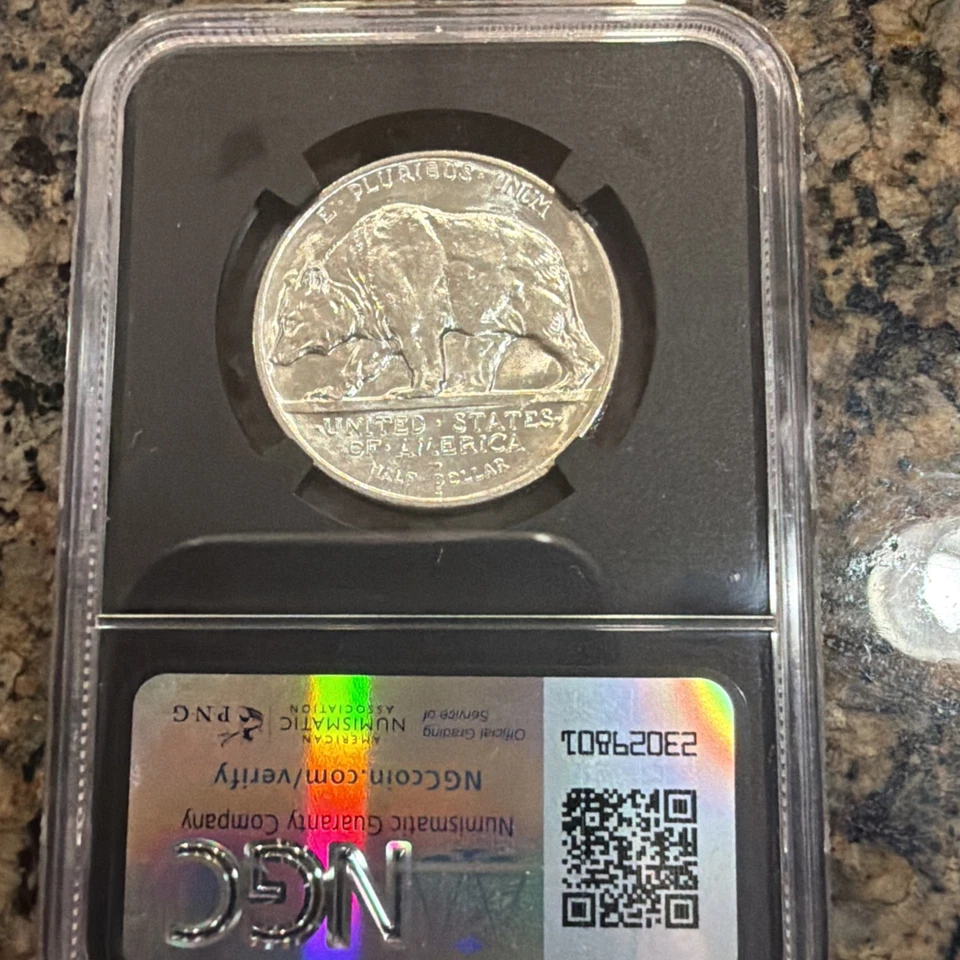 1925 S California Commemorative Half Dollar NGC MS64 Mint State VaultBox Silver - Image 3 of 4