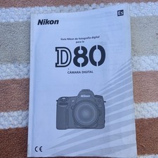 Nikon D80 Camera SPANISH ESPA OL Instruction Guide User Manual Book