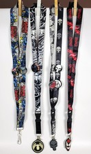 Lot of 4 Marvel Lanyard  Venom, Punisher, Ghost Rider, Daredevil with Pins