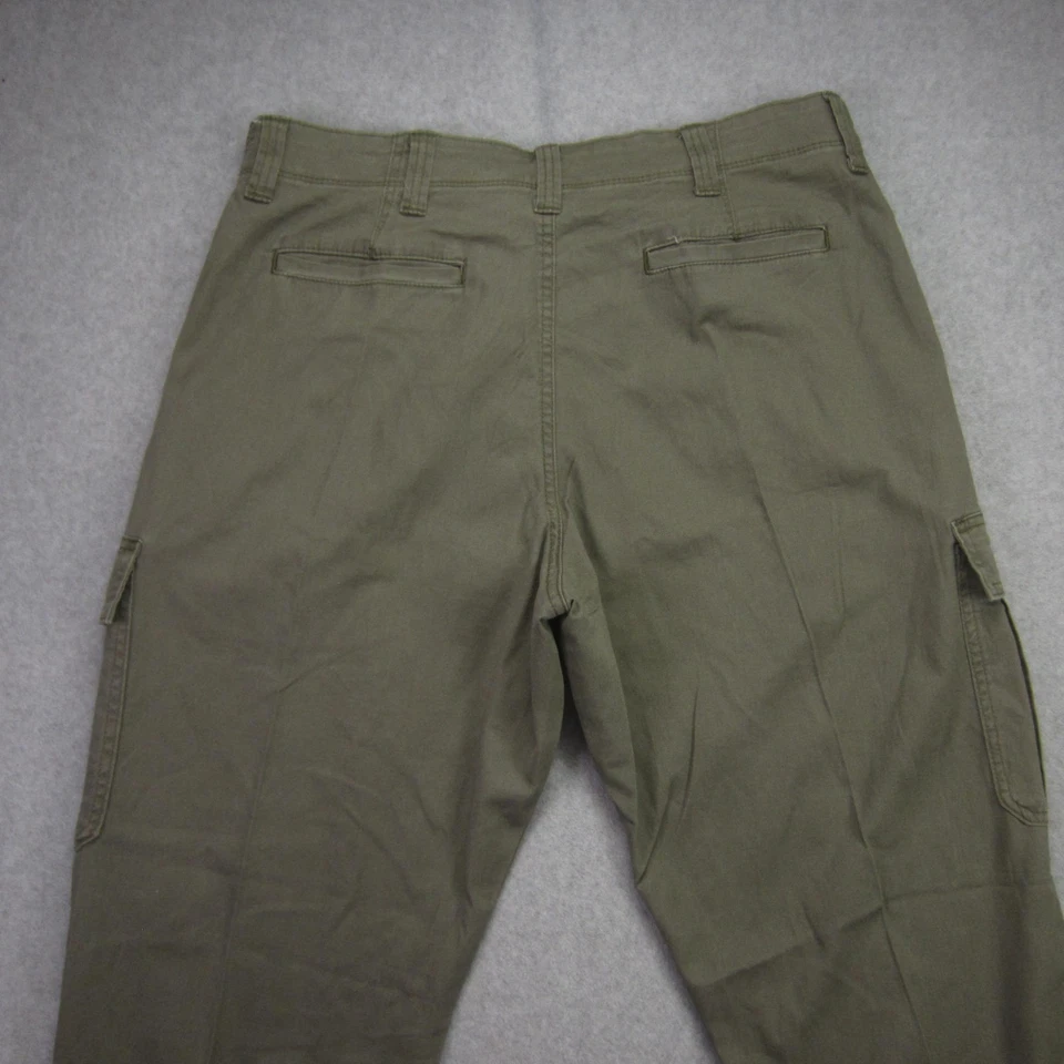 Wrangler Pants Mens 36x32 Green Cargo Ripstop Utility Outdoor Workwear - Image 4 of 4