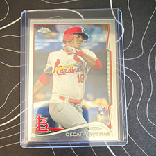 Topps 2014 Topps Chrome Update Mini Oscar Taveras Rookie Card #MB-42 Cardinals. rookie card picture