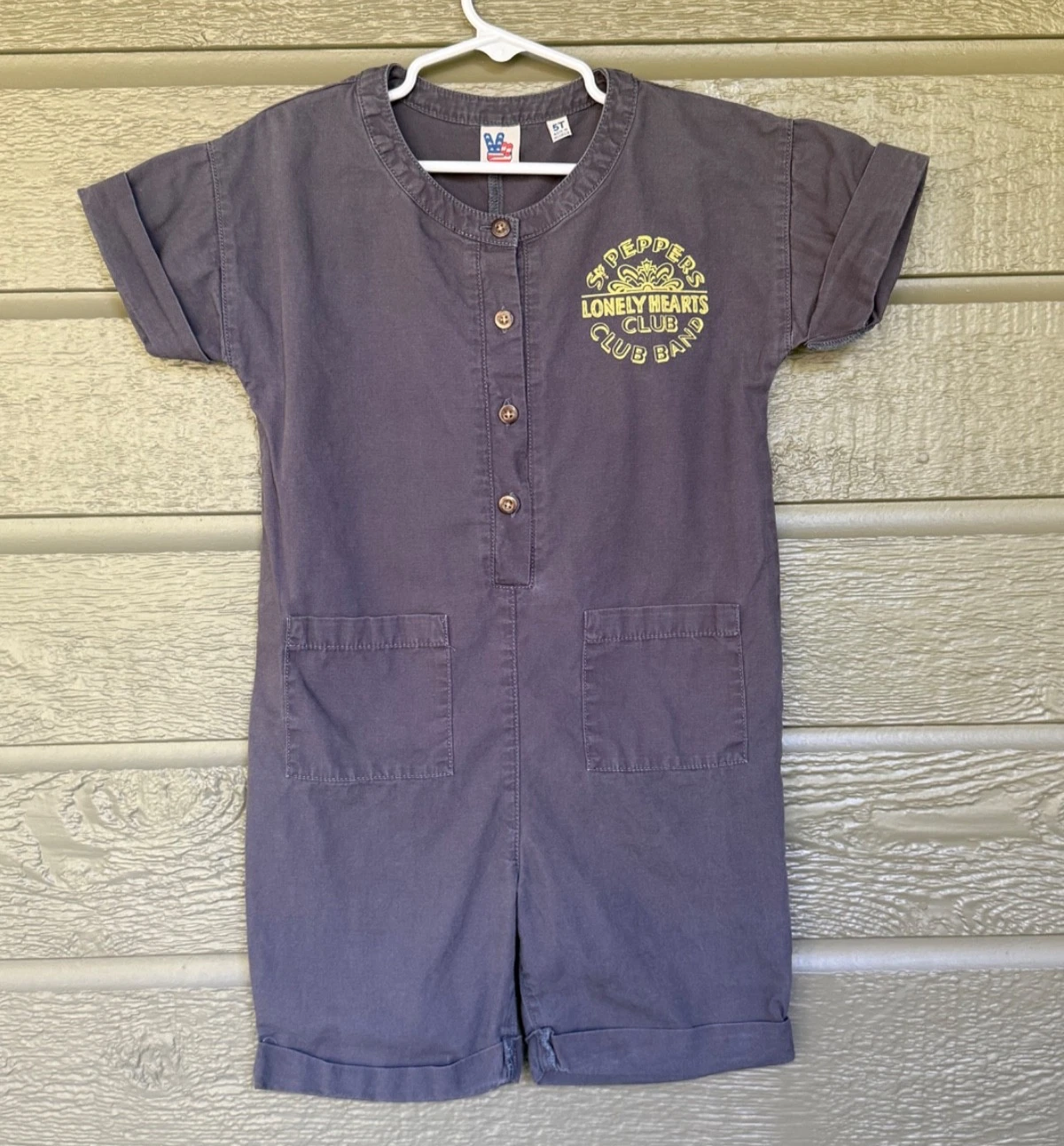 Junk Food THE BEATLES Romper Size 5T Sgt Pepper Lonely Hearts Club Outfit